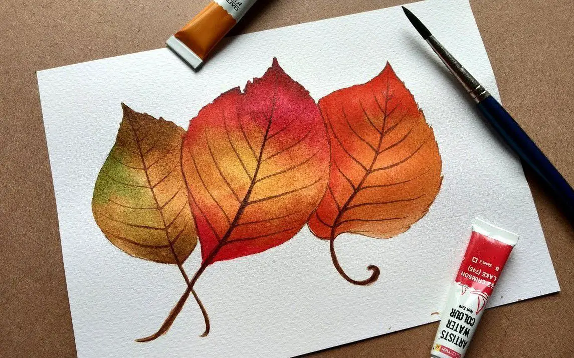 Quick and Easy Fall Leaf Painting Tutorial