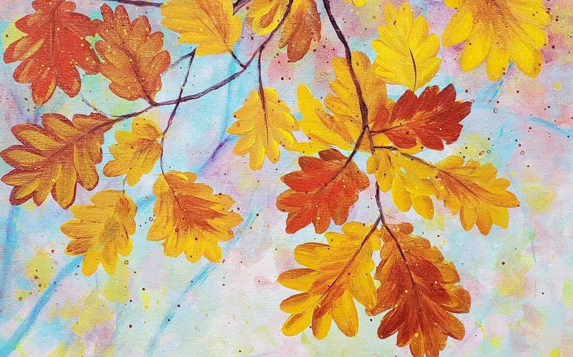 An Easy Approach to Painting Fall Leaves