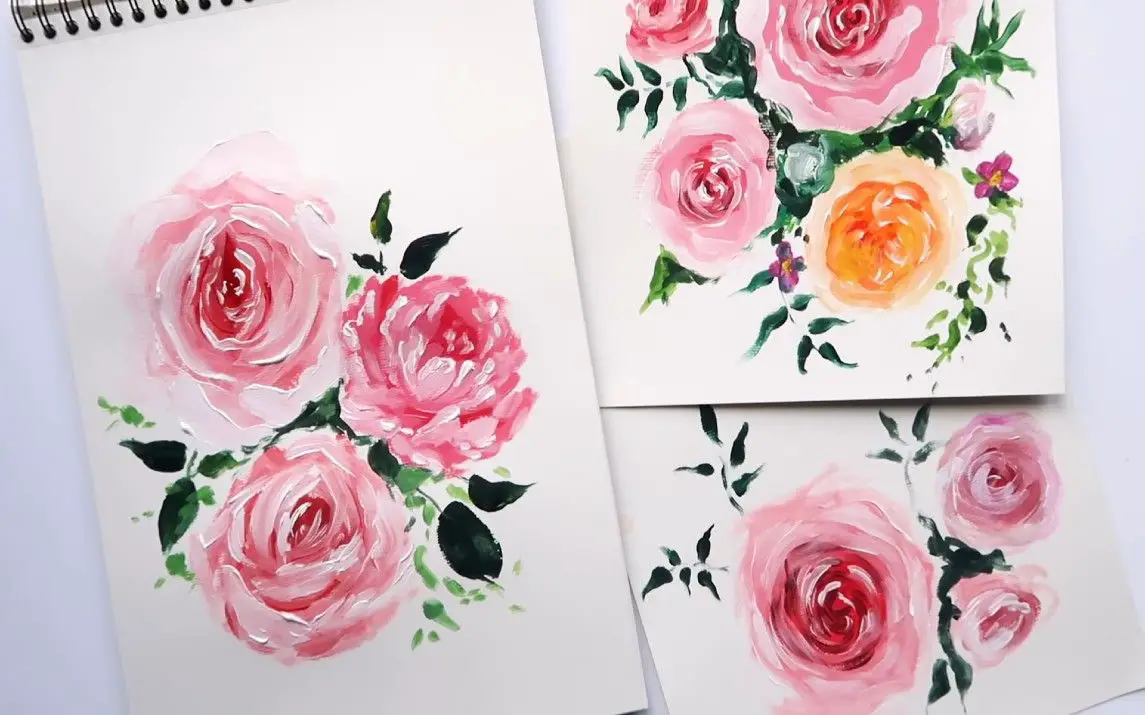 Gorgeous Rose Bouquet Painting by Katie Jobling