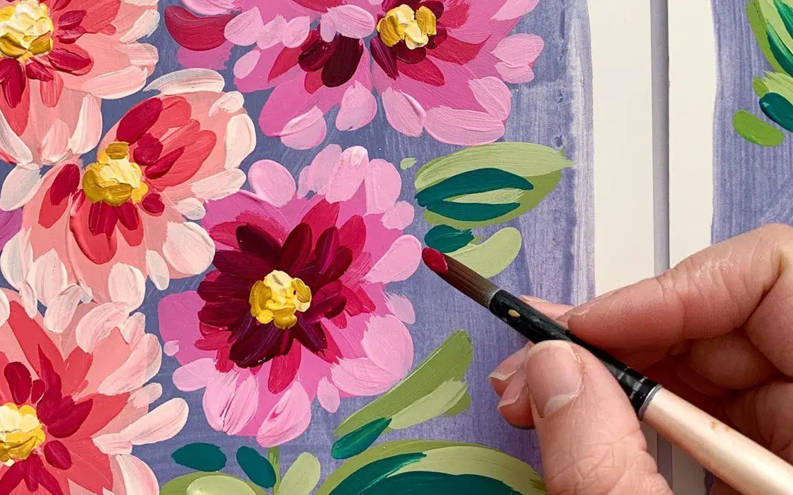 Hollyhock Painting for Beginners