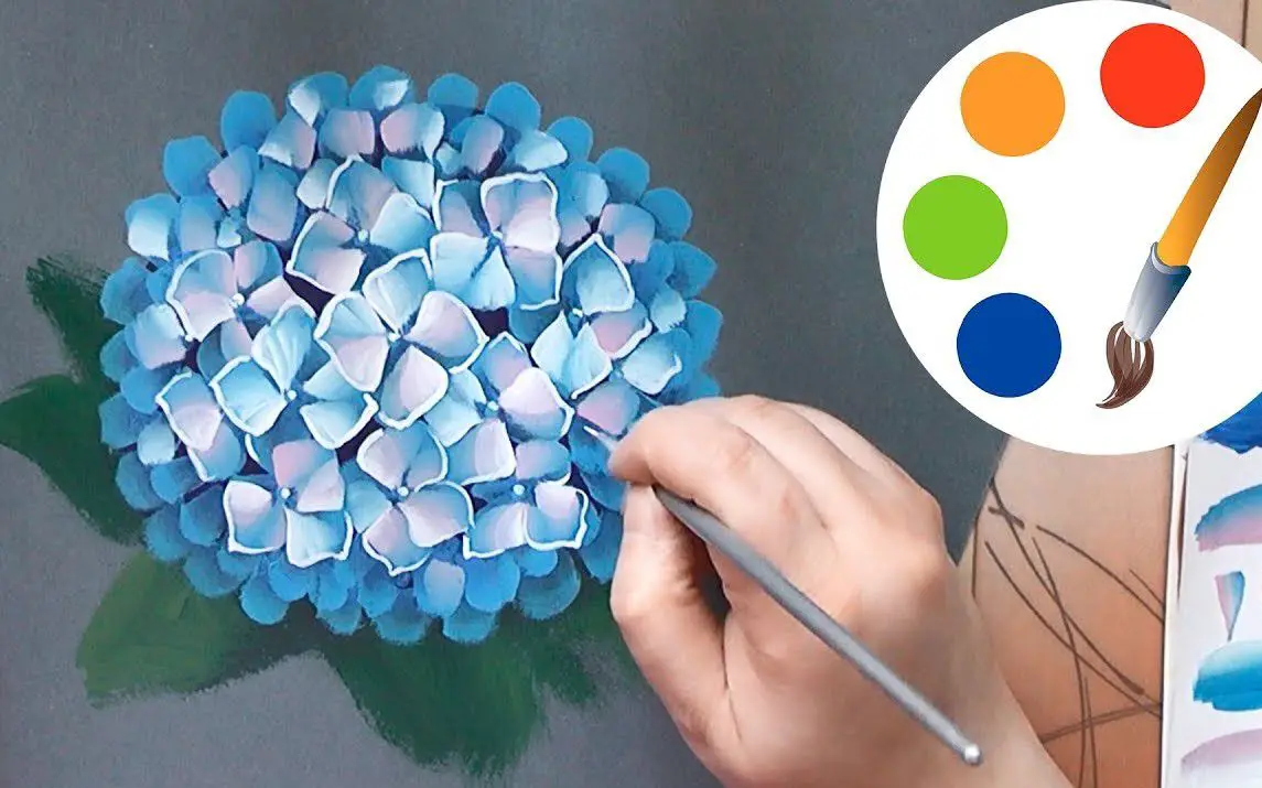 Plain and Simple Hydrangea Painting