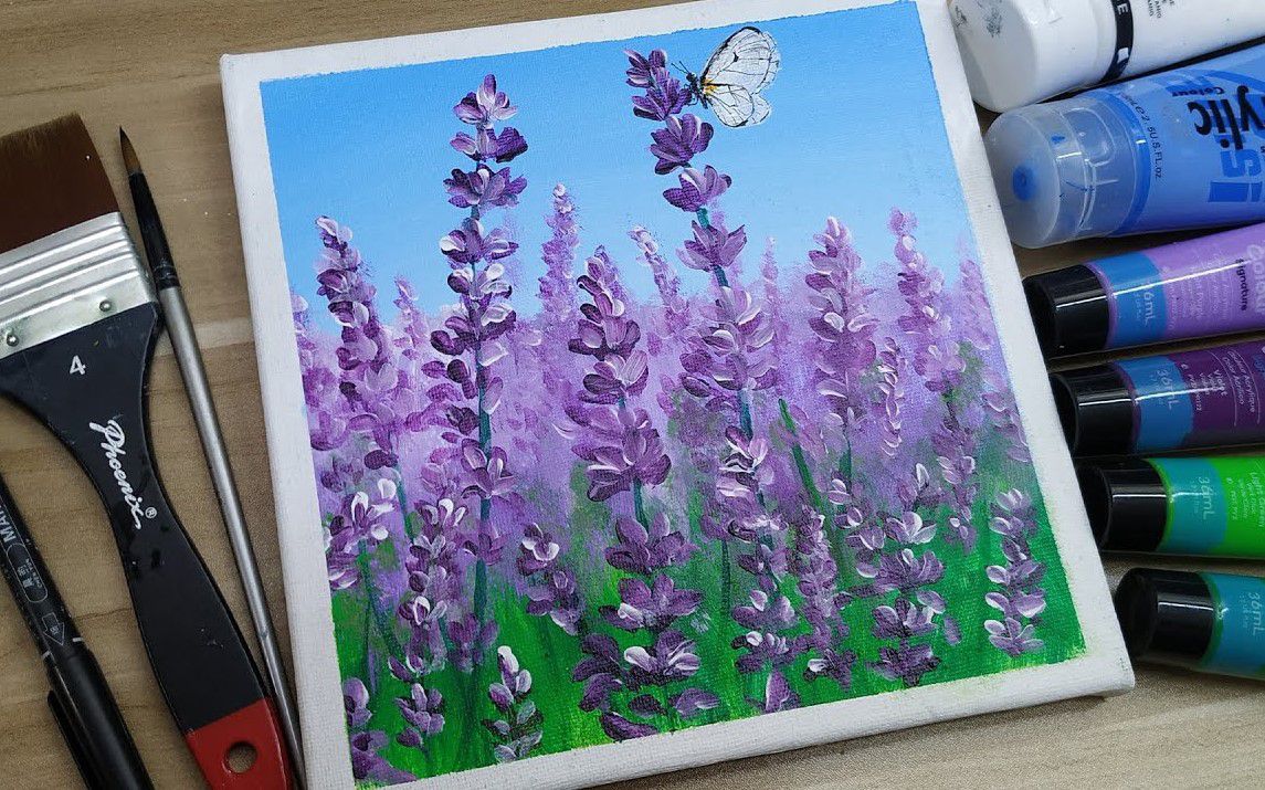 Quick Lavender Field Painting Demonstration