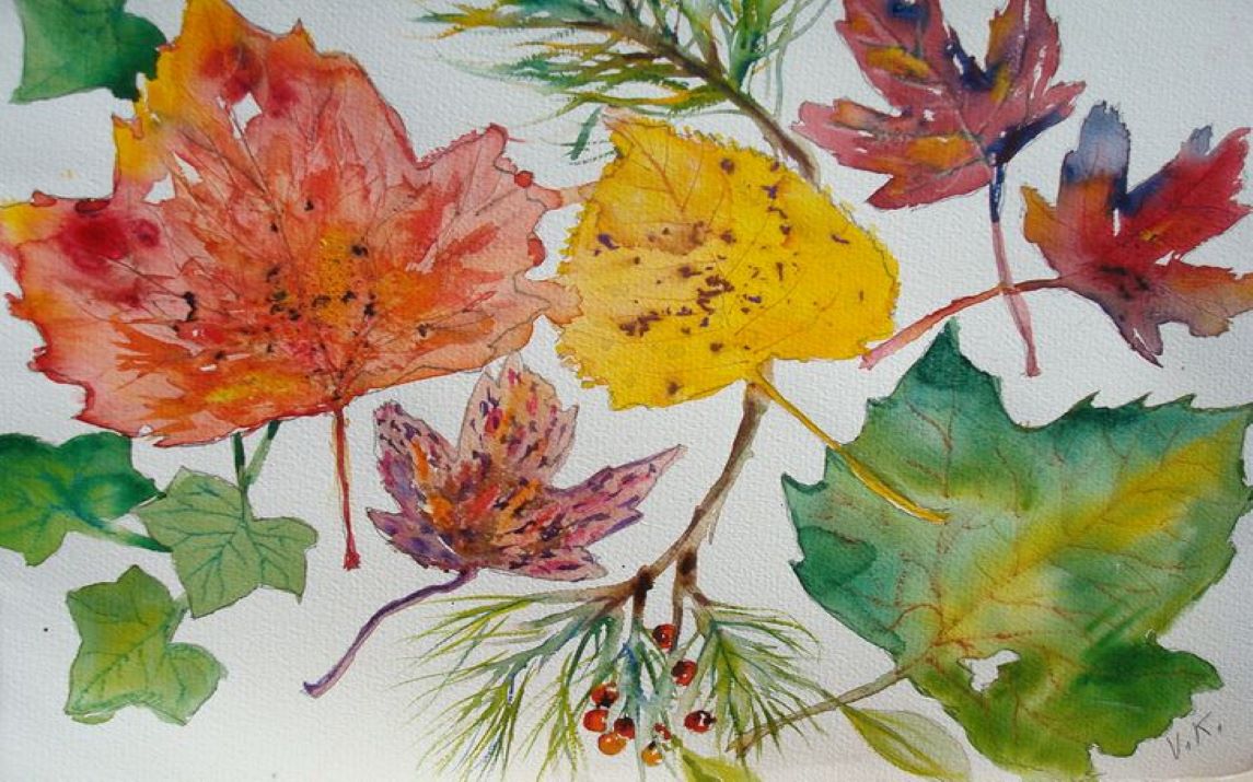 How to paint leaves in 12 steps