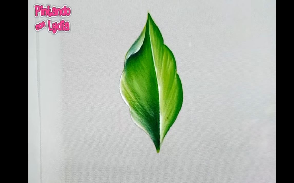 How To Paint A Leaf / Painting For Beginners.
