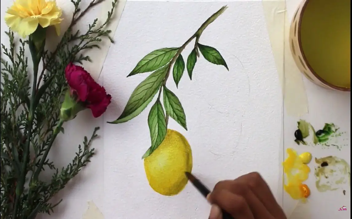 Simple Lemon Painting