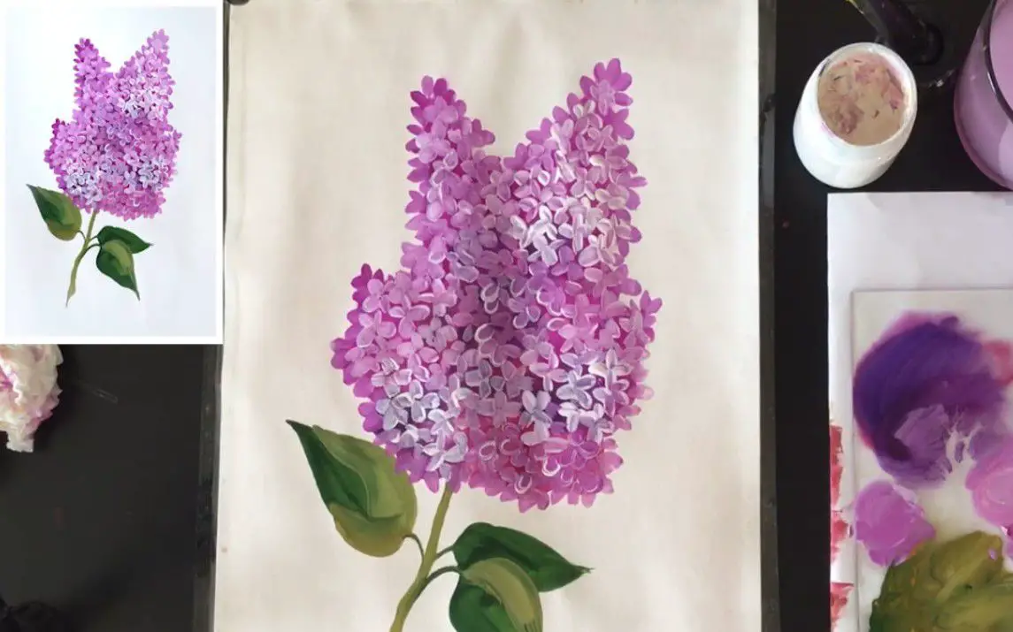 Simple Lilac Painting