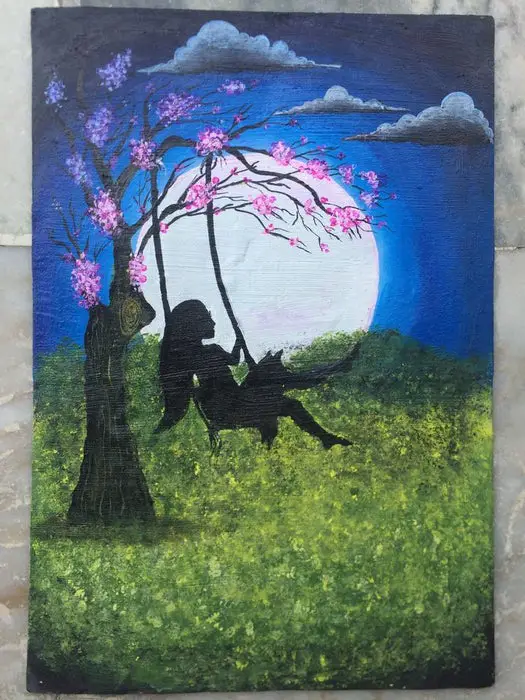 Moonlight Joy Painting