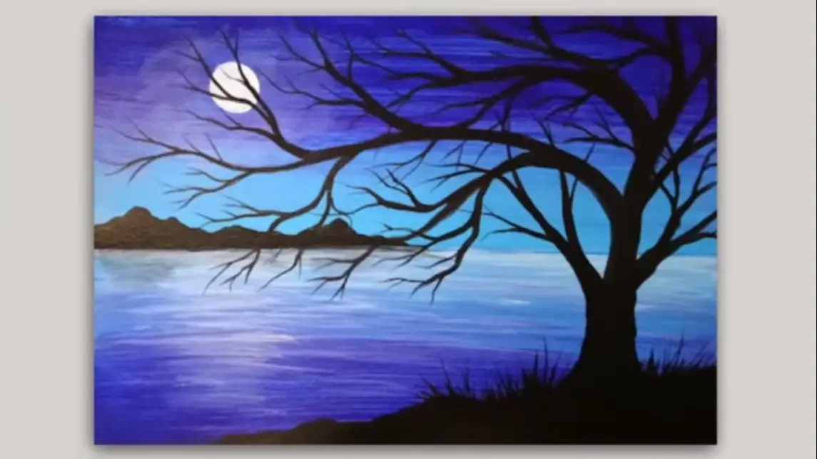 Landscape Moonlight Painting