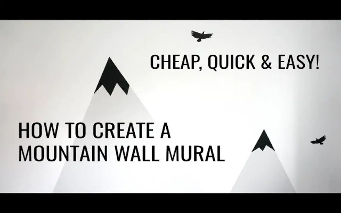 Quick and Easy Mountain Mural