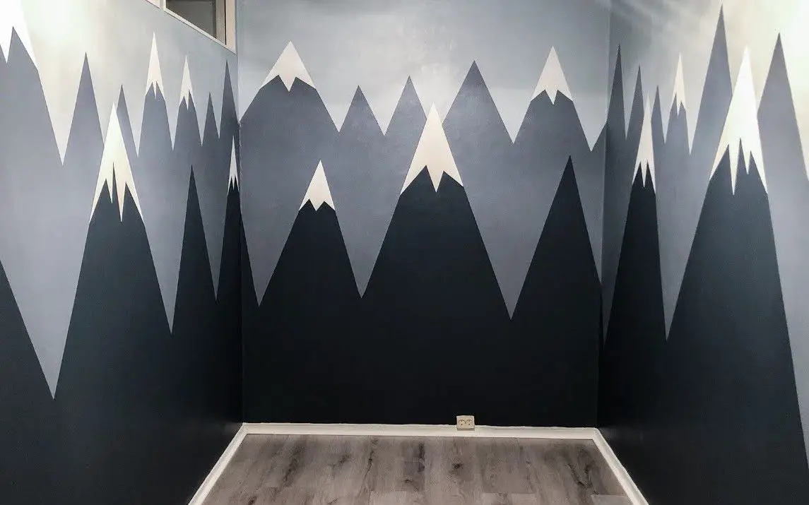 An Easy Approach to Painting a Mountain Mural