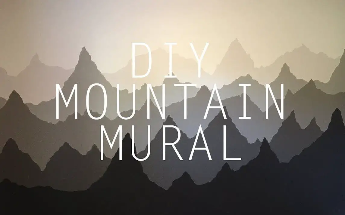 Stunning Mountain Mural Painting