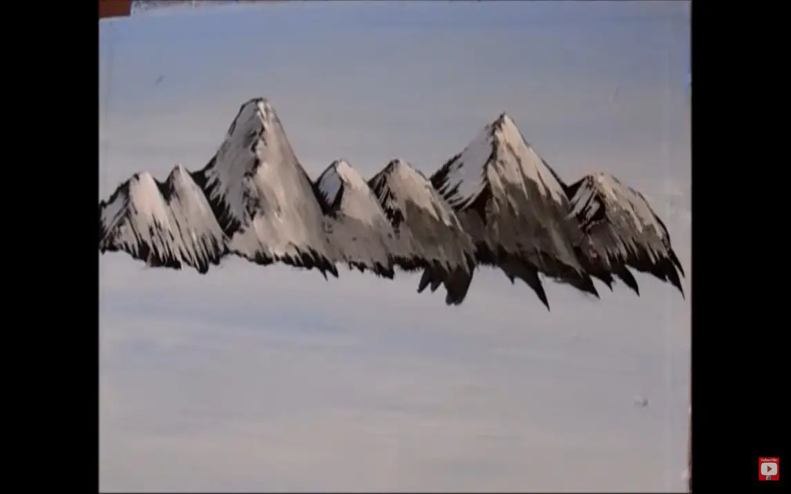 Painting a Simple Mountain Range in Three Steps