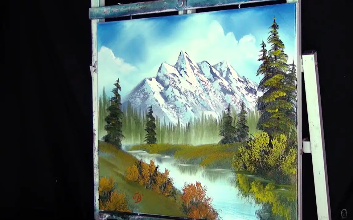 Scenic Mountain Painting