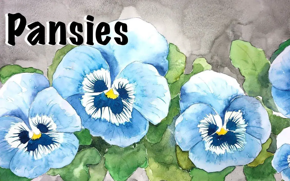 Detailed Pansy Painting Tutorial