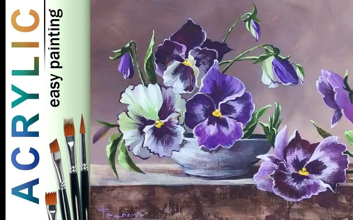 Gorgeous Pansy Painting Tutorial