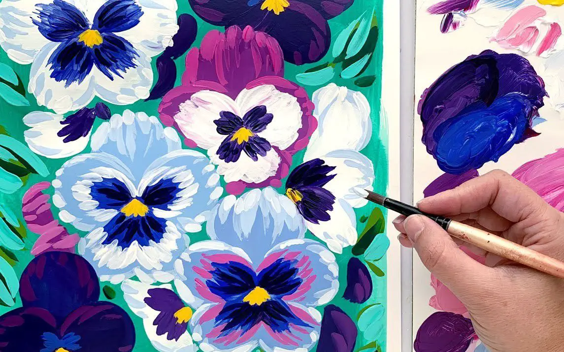 Pansy Painting for Beginners