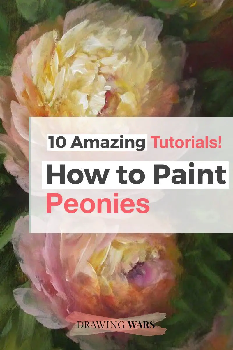 How To Paint Peonies: 10 Amazing and Easy Tutorials! Thumbnail