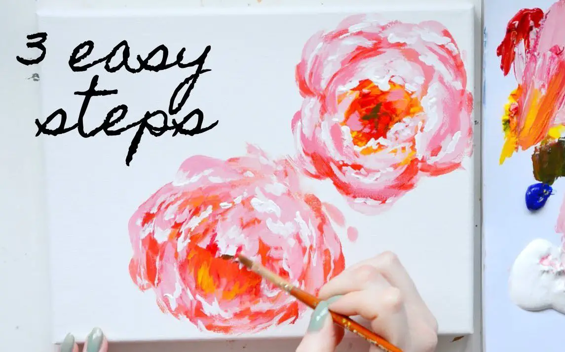 Step by Step Peony Painting