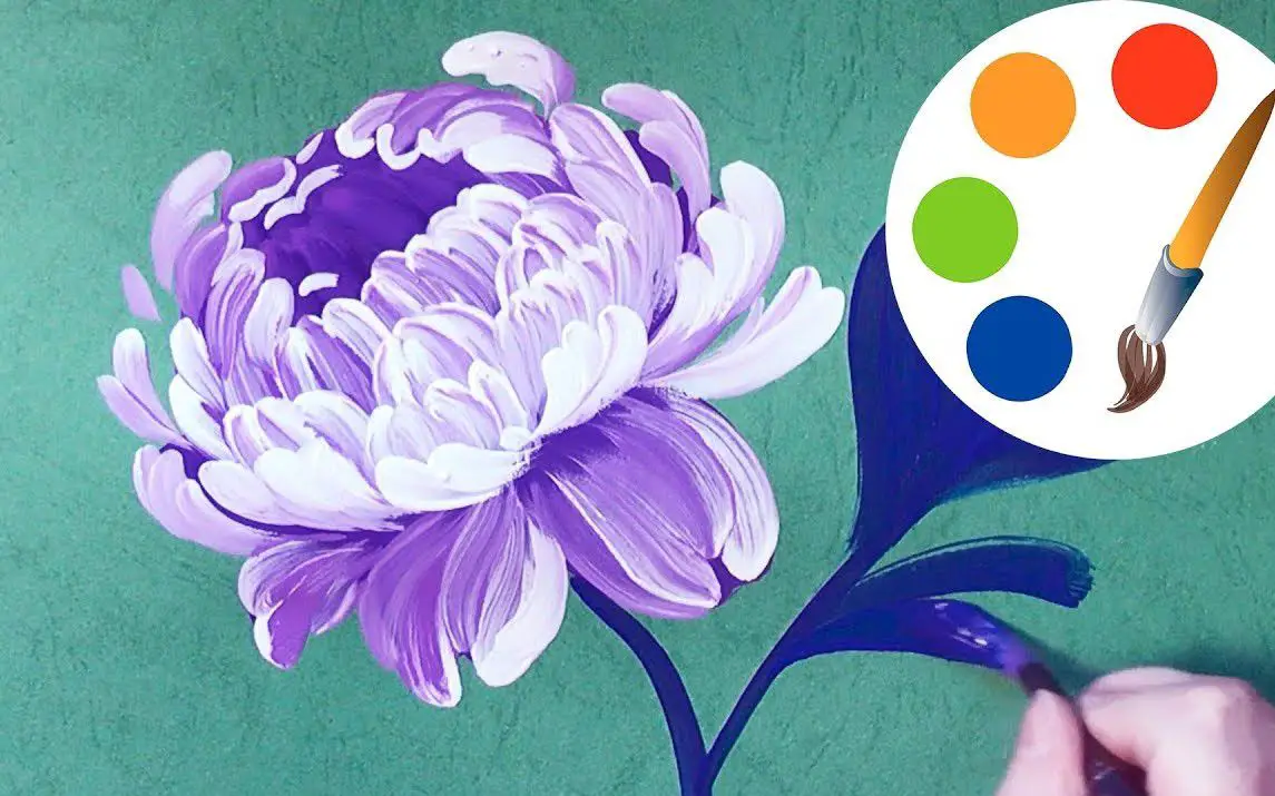 Simple Peony Painting for Beginners