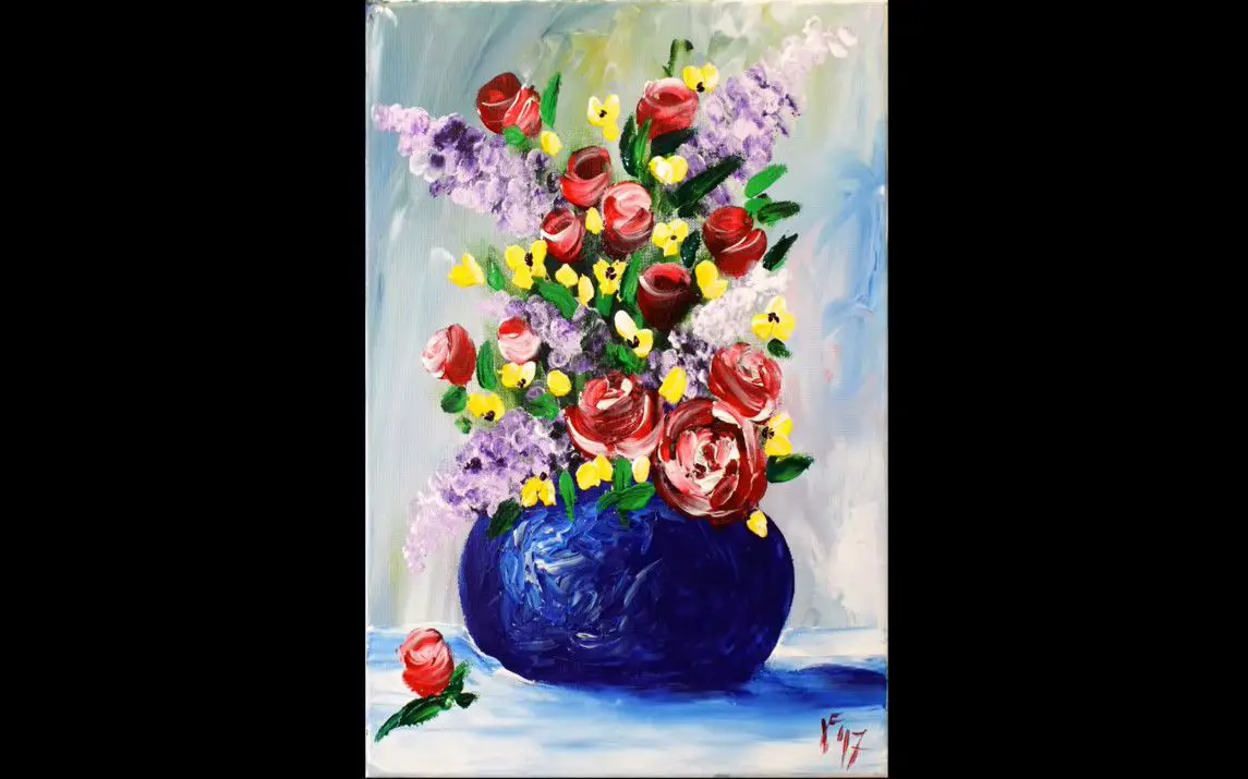 Flower Vase Painting for Beginners