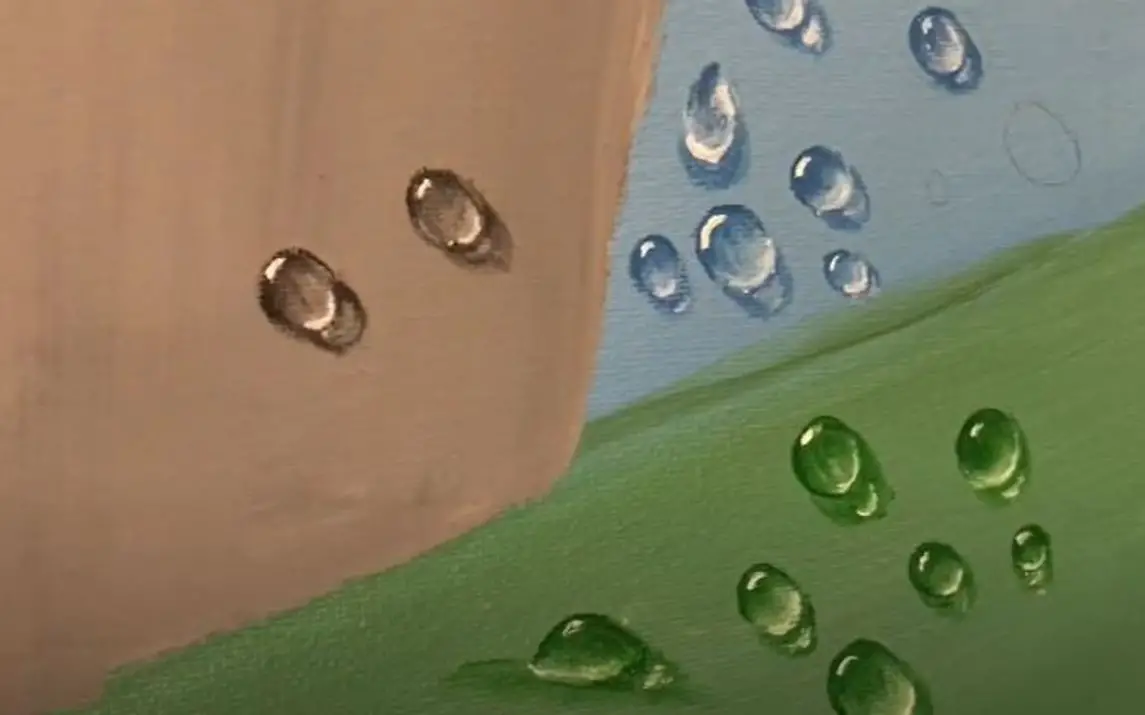 Easy Acrylic Rain Drops Tutorial