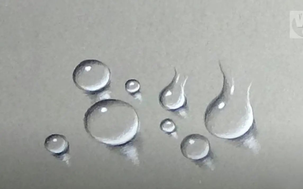 Detailed Raindrops With Pencil By Wild Dots