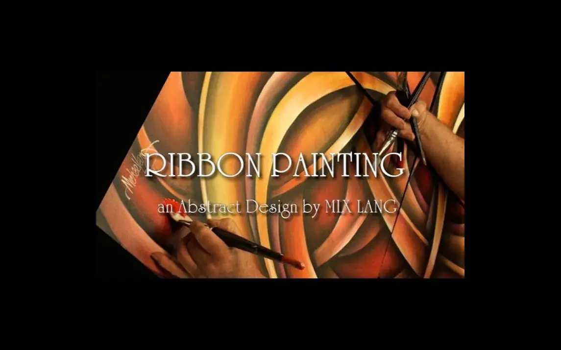 Abstract Ribbon Painting