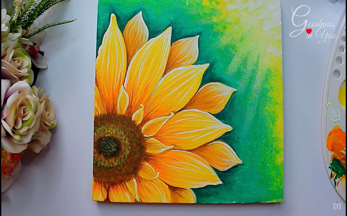 Mesmerizing Sunflower painting