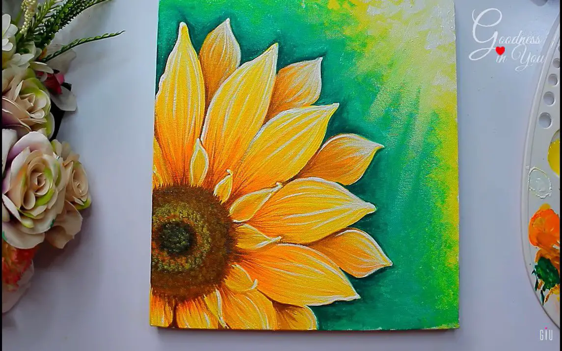 Mesmerizing Sunflower painting