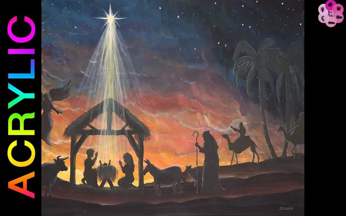 Easy Nativity Silhouette
