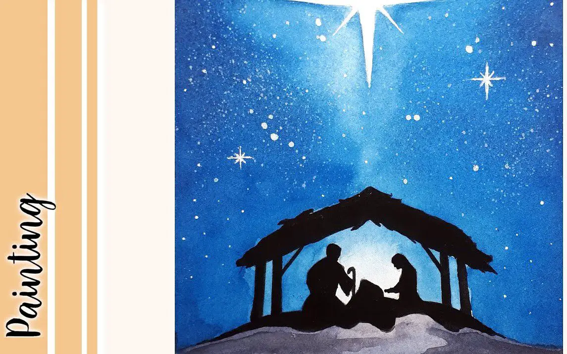 Painting the Nativity in Watercolor