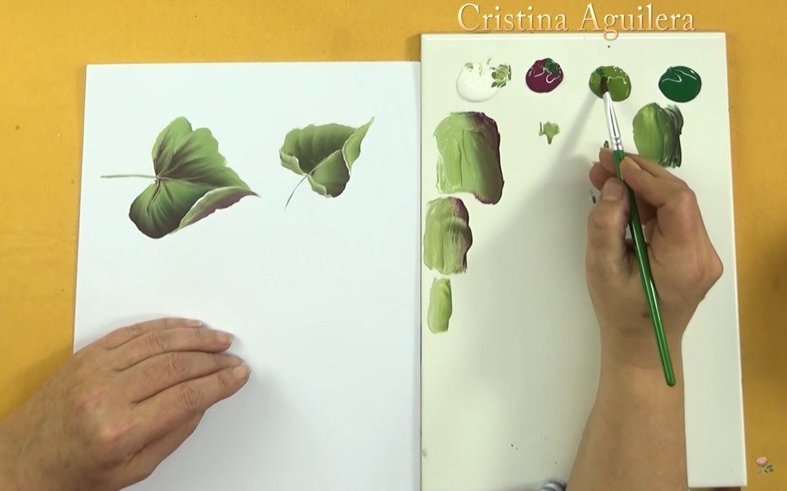 A Simple yet Beautiful way to paint Leaves