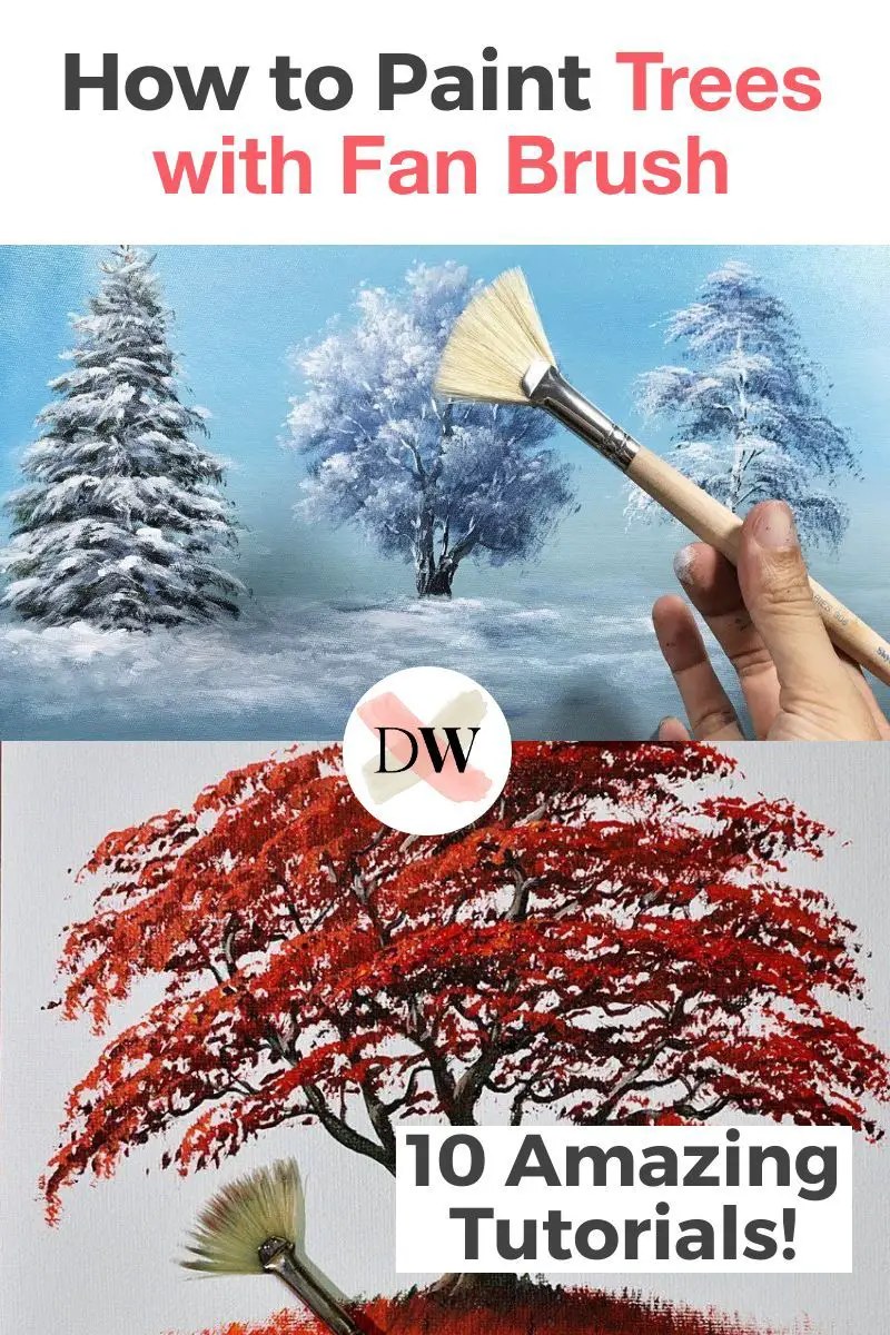 How To Paint Trees With A Fan Brush: 10 Amazing and Easy Tutorials! Thumbnail