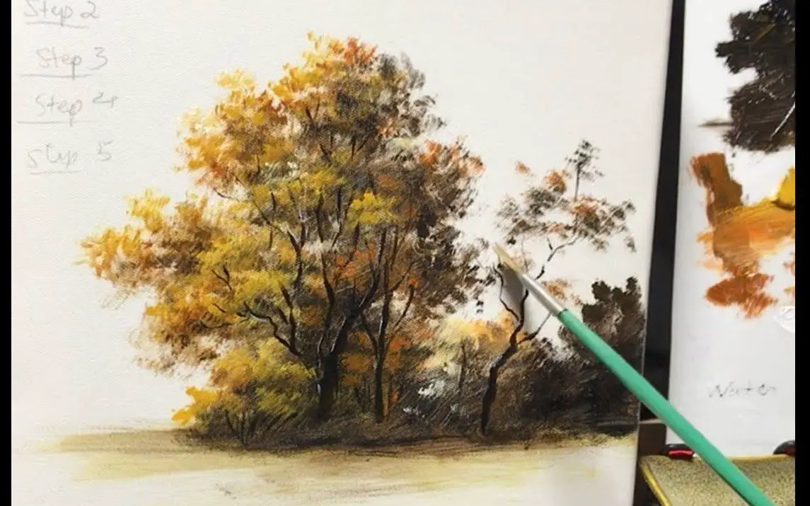 Gorgeous Autumn Tree Painting