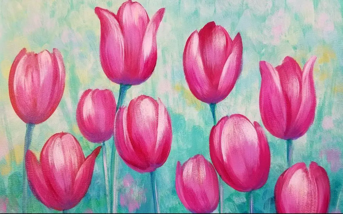 Easy Tulip Painting Tutorial