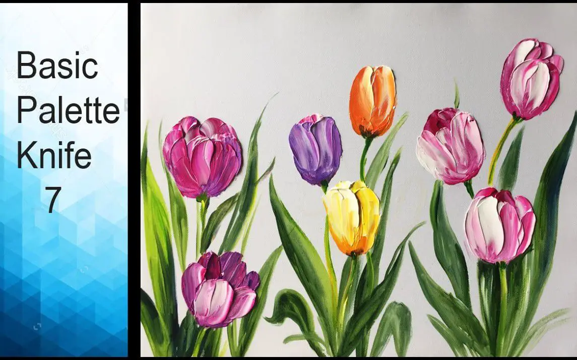 Painting Tulips with a Palette Knife