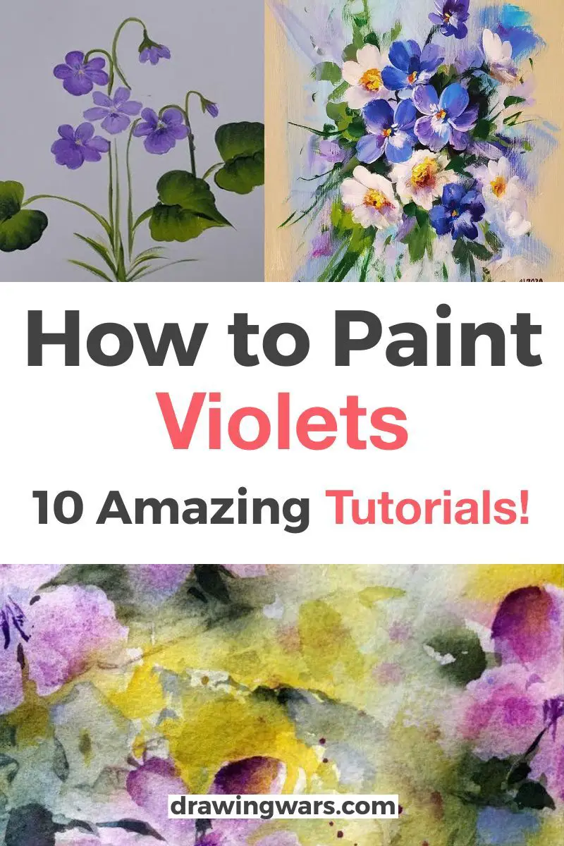 How To Paint Violets: 10 Amazing and Easy Tutorials! Thumbnail