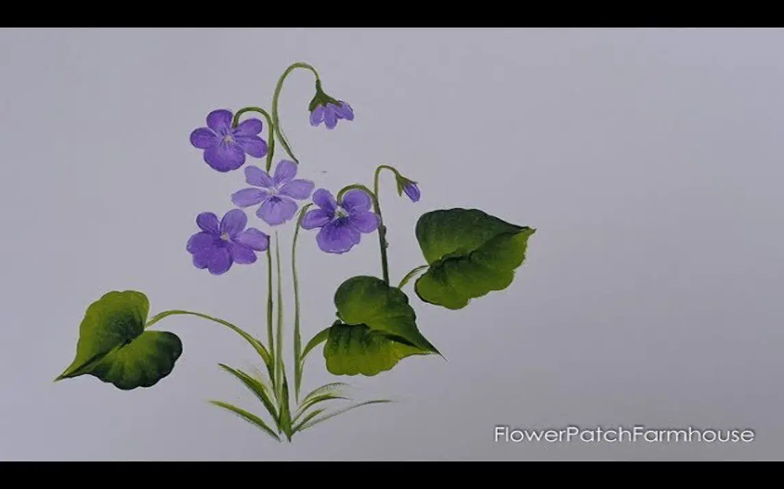 Violet Painting Tutorial for Kids