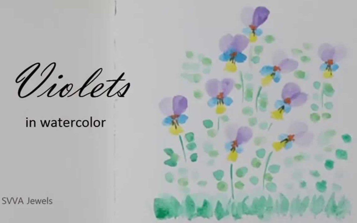 Quick and Easy Violet Painting