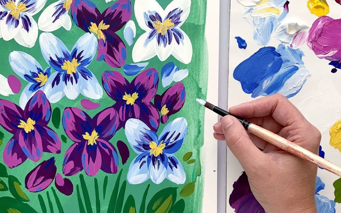 Violet Painting for Beginners