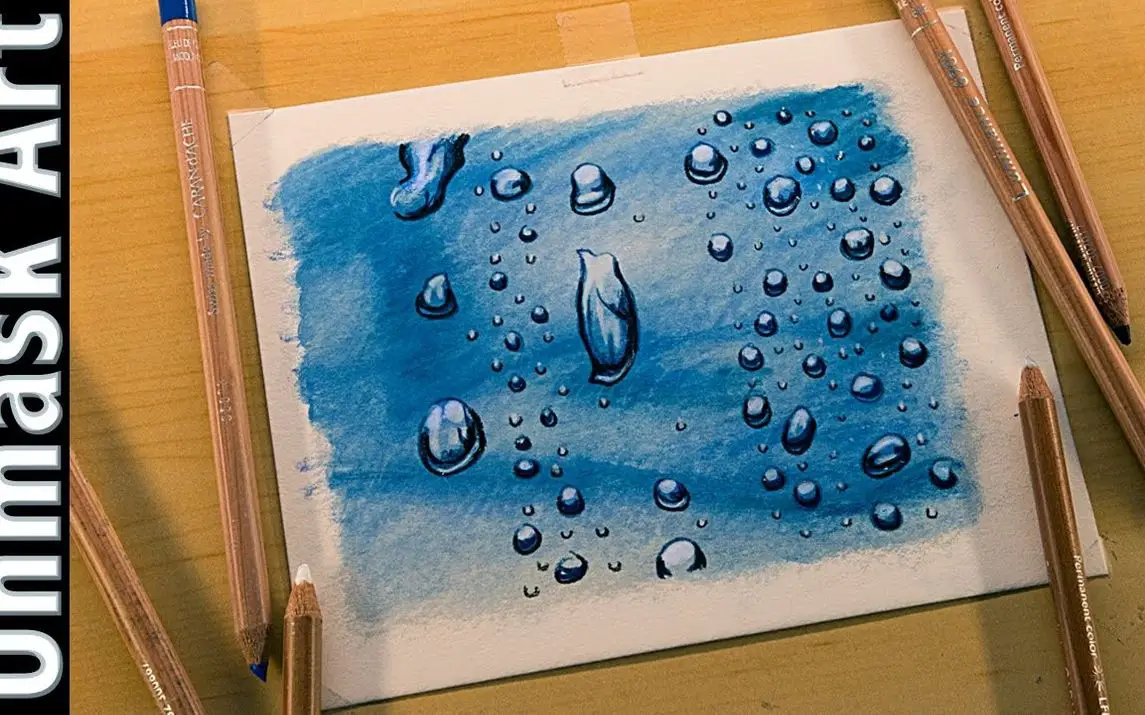 Painting Colorful And Vibrant Water Drops
