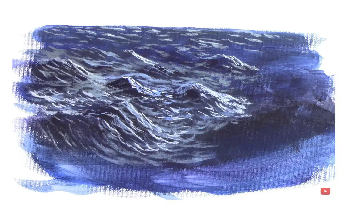 Surreal Ocean Water Painting