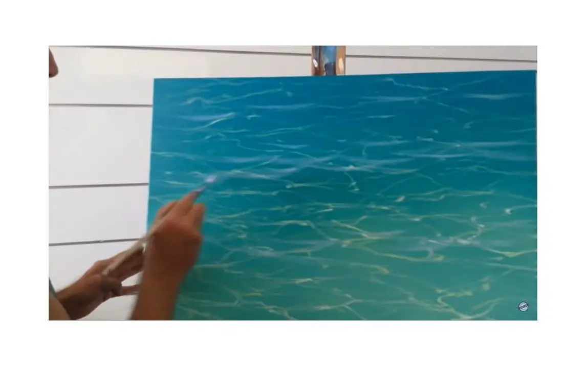 Realistic Tropical Water Painting