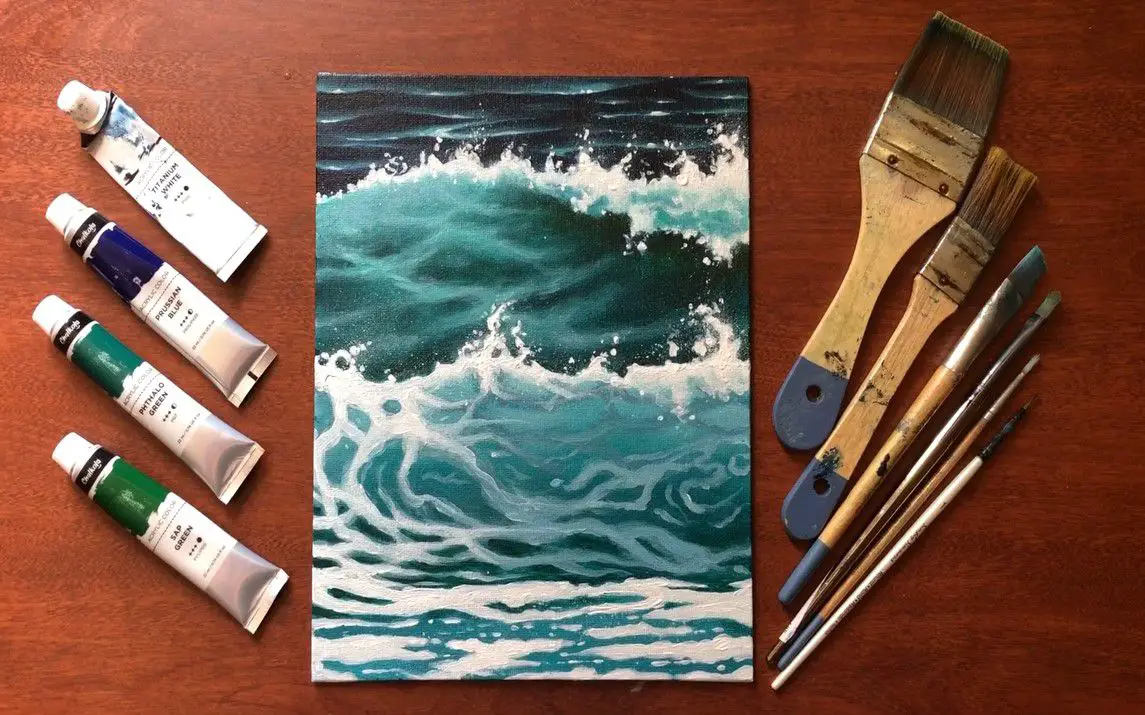 Exciting Painting of Waves