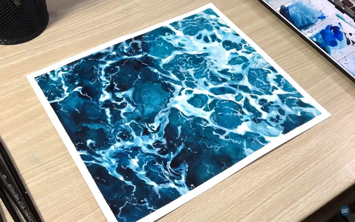 Foamy Wave Painting