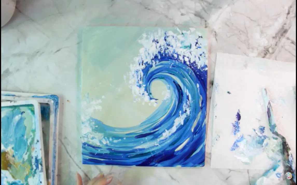 Stunning Painting of a Wave