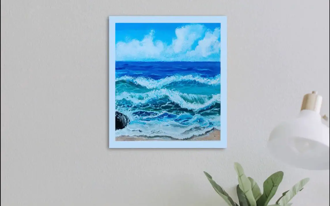 Mesmerizing Painting of Waves