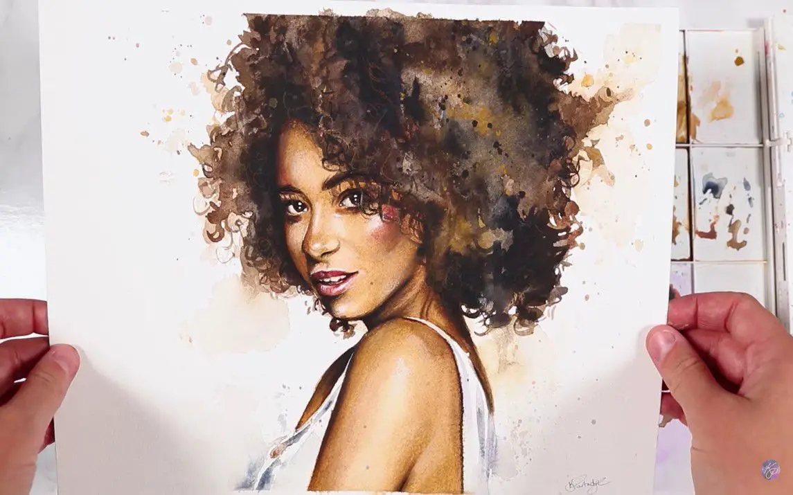 Fascinating Watercolor Portrait